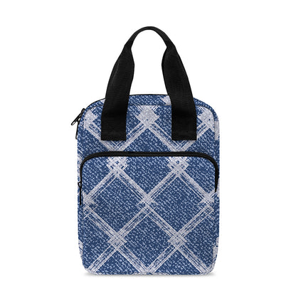 Geometric Denim Jeans Pattern Print Bible Tote Bag