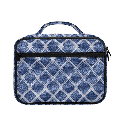 Geometric Denim Jeans Pattern Print Briefcase Bible Bag