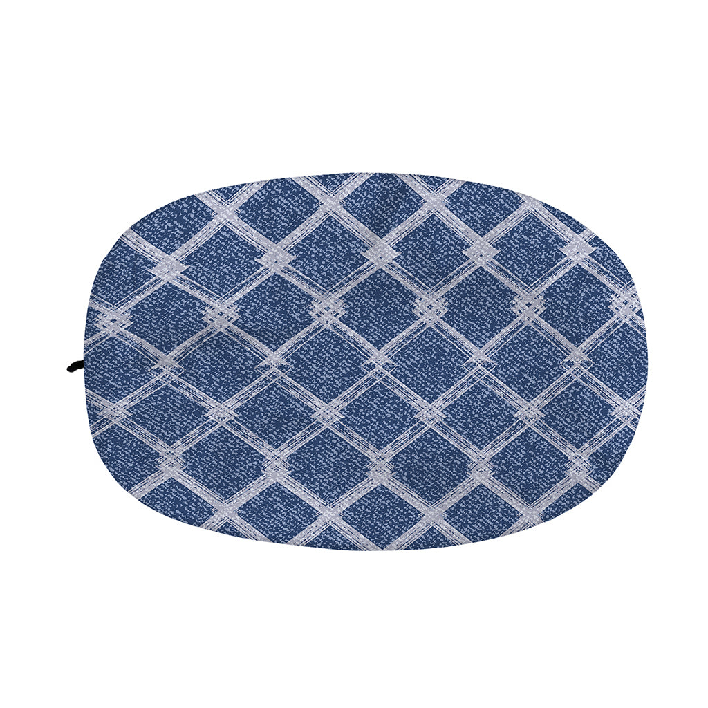 Geometric Denim Jeans Pattern Print Car Side Mirror Covers