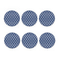 Geometric Denim Jeans Pattern Print Coaster Set