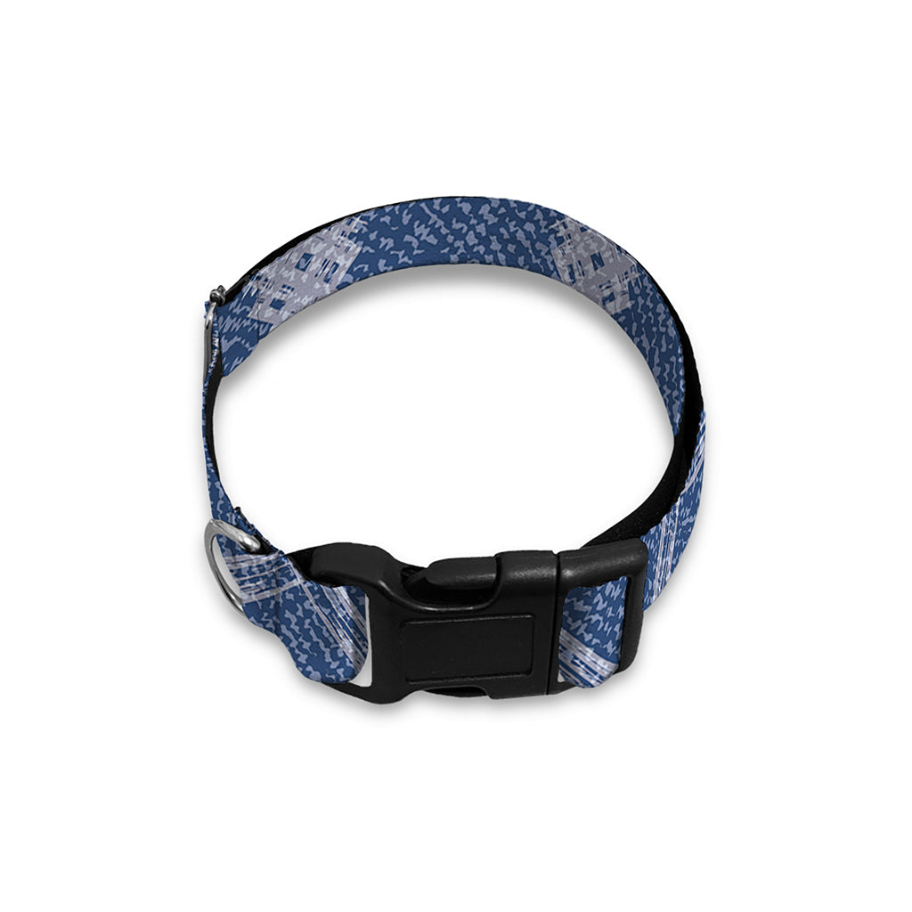 Geometric Denim Jeans Pattern Print Dog Collar