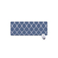 Geometric Denim Jeans Pattern Print Extended Mouse Pad