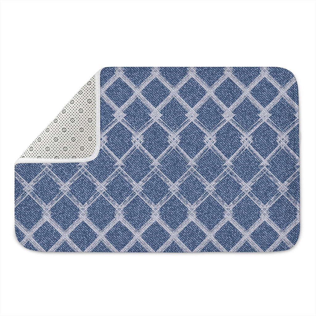 Geometric Denim Jeans Pattern Print Indoor Door Mat