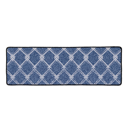Geometric Denim Jeans Pattern Print Long Kitchen Mat