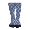 Geometric Denim Jeans Pattern Print Long Socks