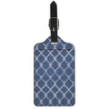Geometric Denim Jeans Pattern Print Luggage Tag