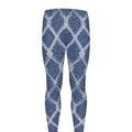 Geometric Denim Jeans Pattern Print Men's Leggings