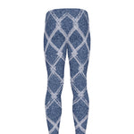 Geometric Denim Jeans Pattern Print Men's leggings
