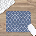 Geometric Denim Jeans Pattern Print Mouse Pad