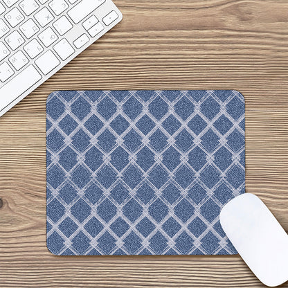 Geometric Denim Jeans Pattern Print Mouse Pad