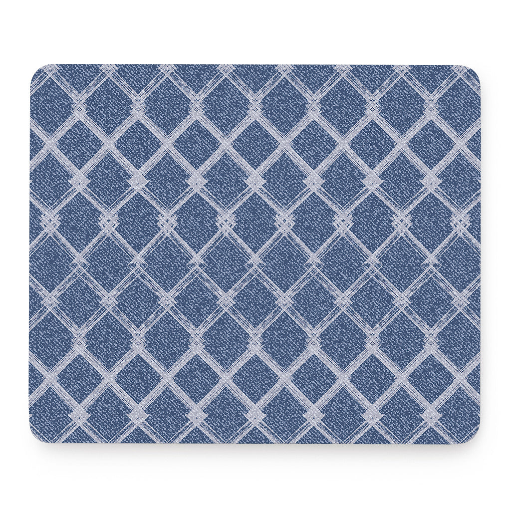 Geometric Denim Jeans Pattern Print Mouse Pad