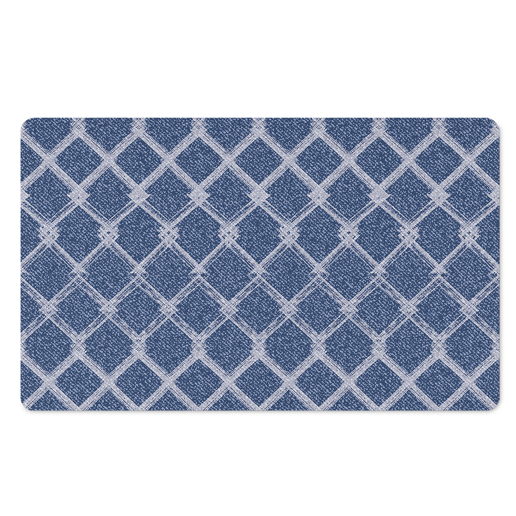 Geometric Denim Jeans Pattern Print Polyester Doormat