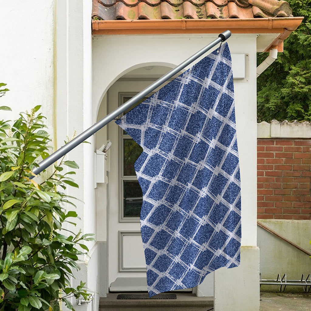 Geometric Denim Jeans Pattern Print Polyester Flag