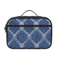 Geometric Denim Jeans Pattern Print Portable Lunch Bag