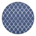 Geometric Denim Jeans Pattern Print Round Blanket