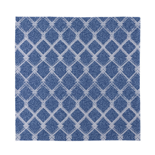 Geometric Denim Jeans Pattern Print Silk Bandana