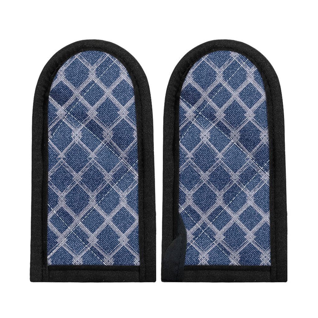 Geometric Denim Jeans Pattern Print Skillet Handle Cover