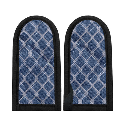 Geometric Denim Jeans Pattern Print Skillet Handle Cover
