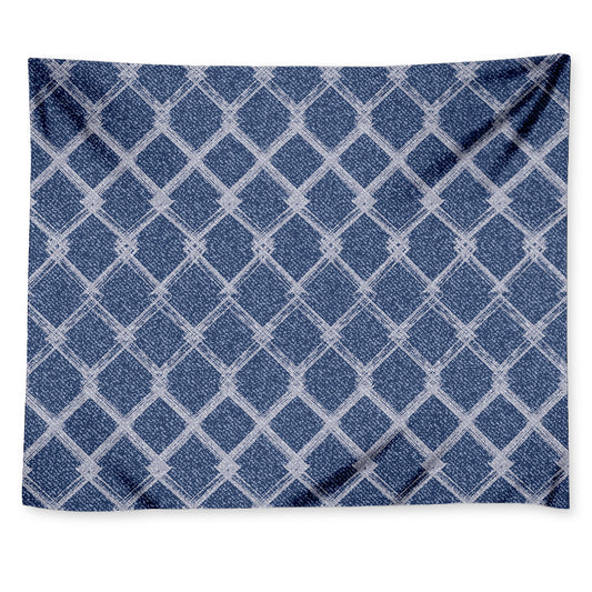 Geometric Denim Jeans Pattern Print Tapestry