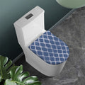 Geometric Denim Jeans Pattern Print Toilet Lid Cover