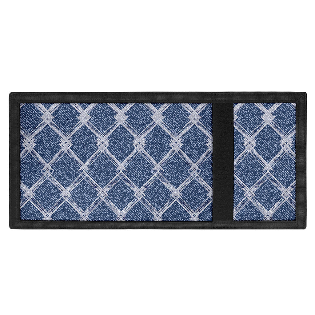 Geometric Denim Jeans Pattern Print Trifold Wallet