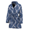 Geometric Denim Jeans Pattern Print Women's Bathrobe