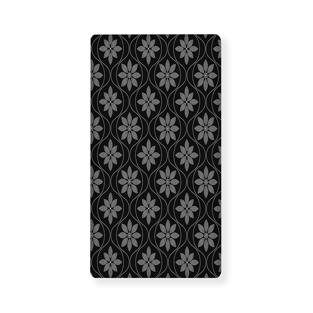 Geometric Dot Flower Pattern Print Baby Crib Sheet