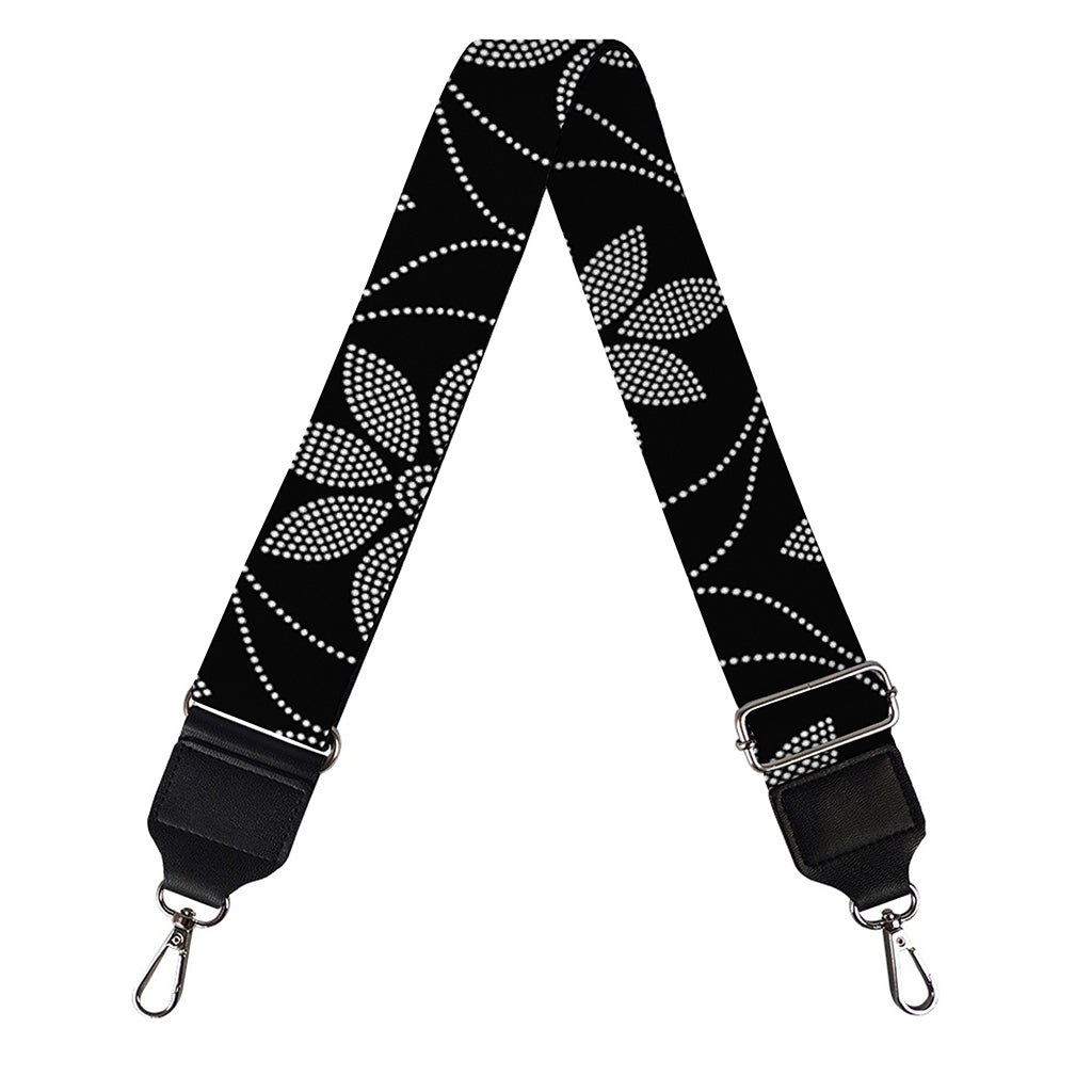 Geometric Dot Flower Pattern Print Bag Strap