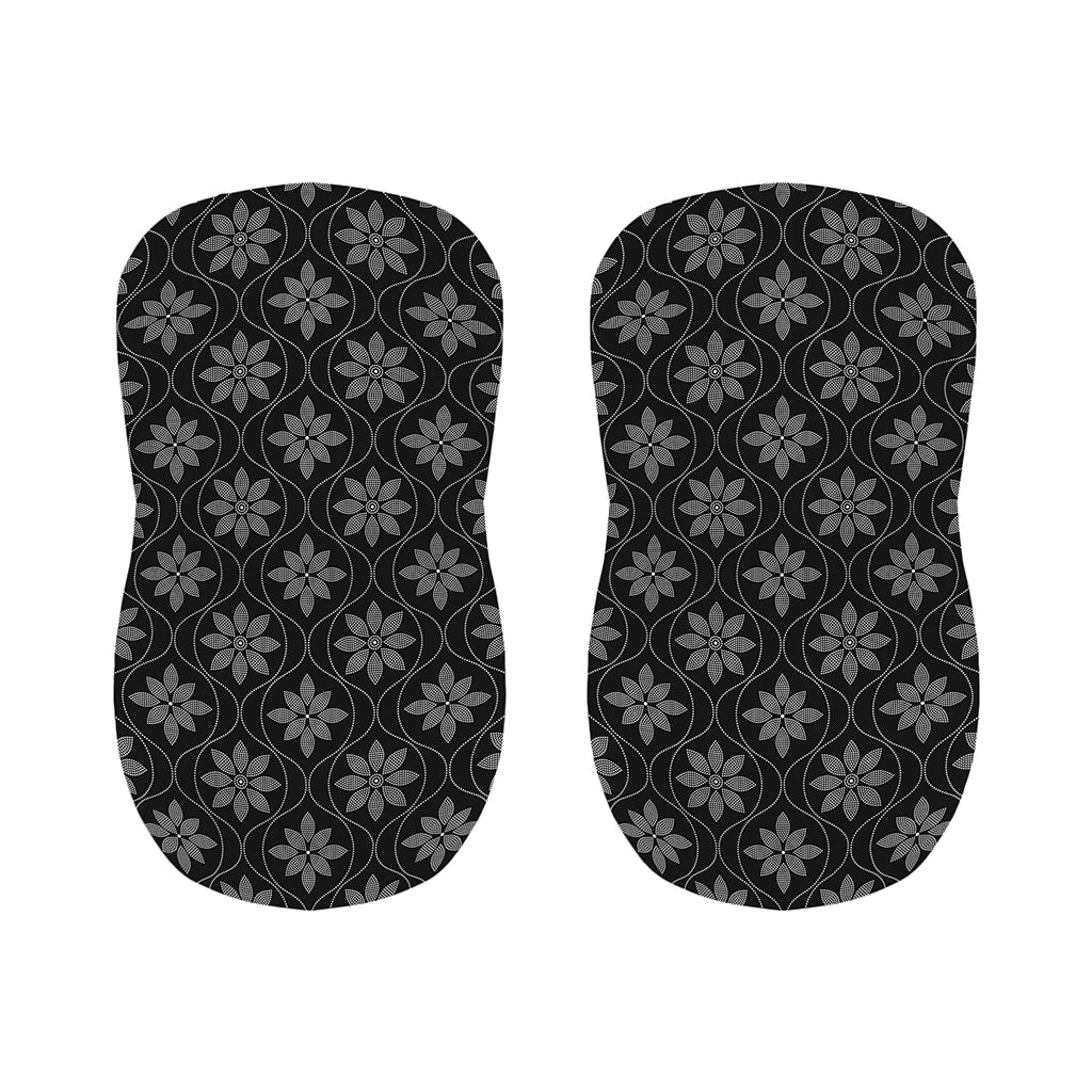 Geometric Dot Flower Pattern Print Bar Stool Covers