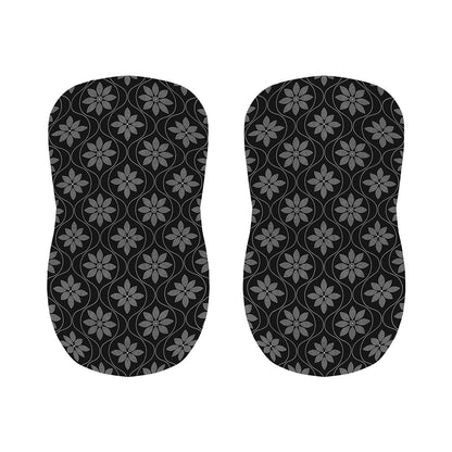 Geometric Dot Flower Pattern Print Bar Stool Covers