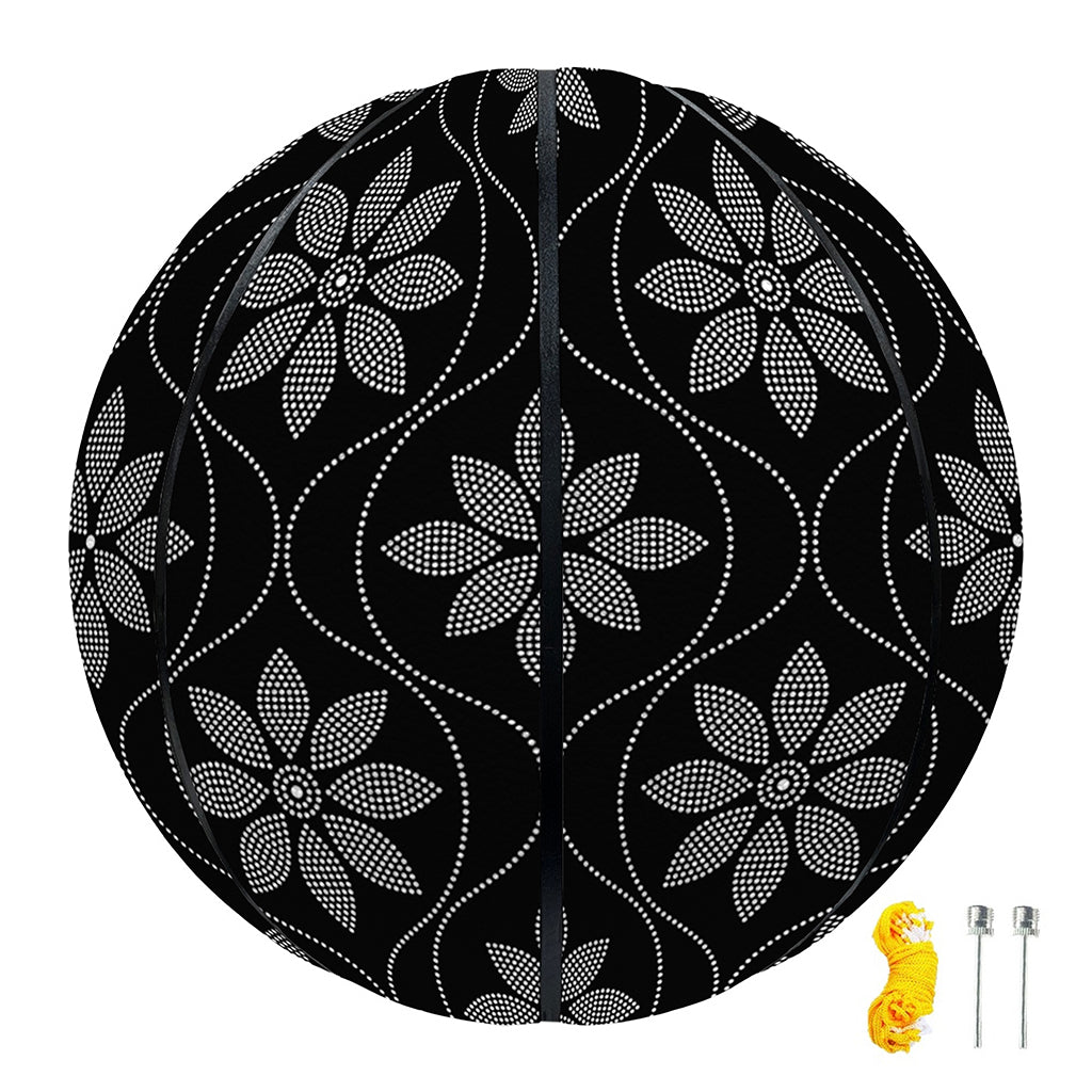 Geometric Dot Flower Pattern Print Basketball