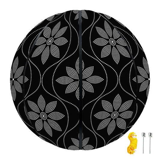 Geometric Dot Flower Pattern Print Basketball