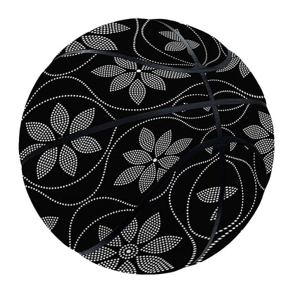 Geometric Dot Flower Pattern Print Basketball