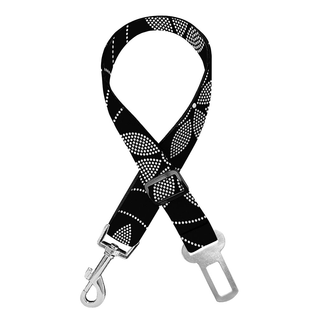 Geometric Dot Flower Pattern Print Dog Seat Belt