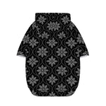 Geometric Dot Flower Pattern Print Dog Zip Up Hoodie