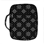 Geometric Dot Flower Pattern Print Front Pocket Bible Bag