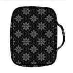 Geometric Dot Flower Pattern Print Front Pocket Bible Bag