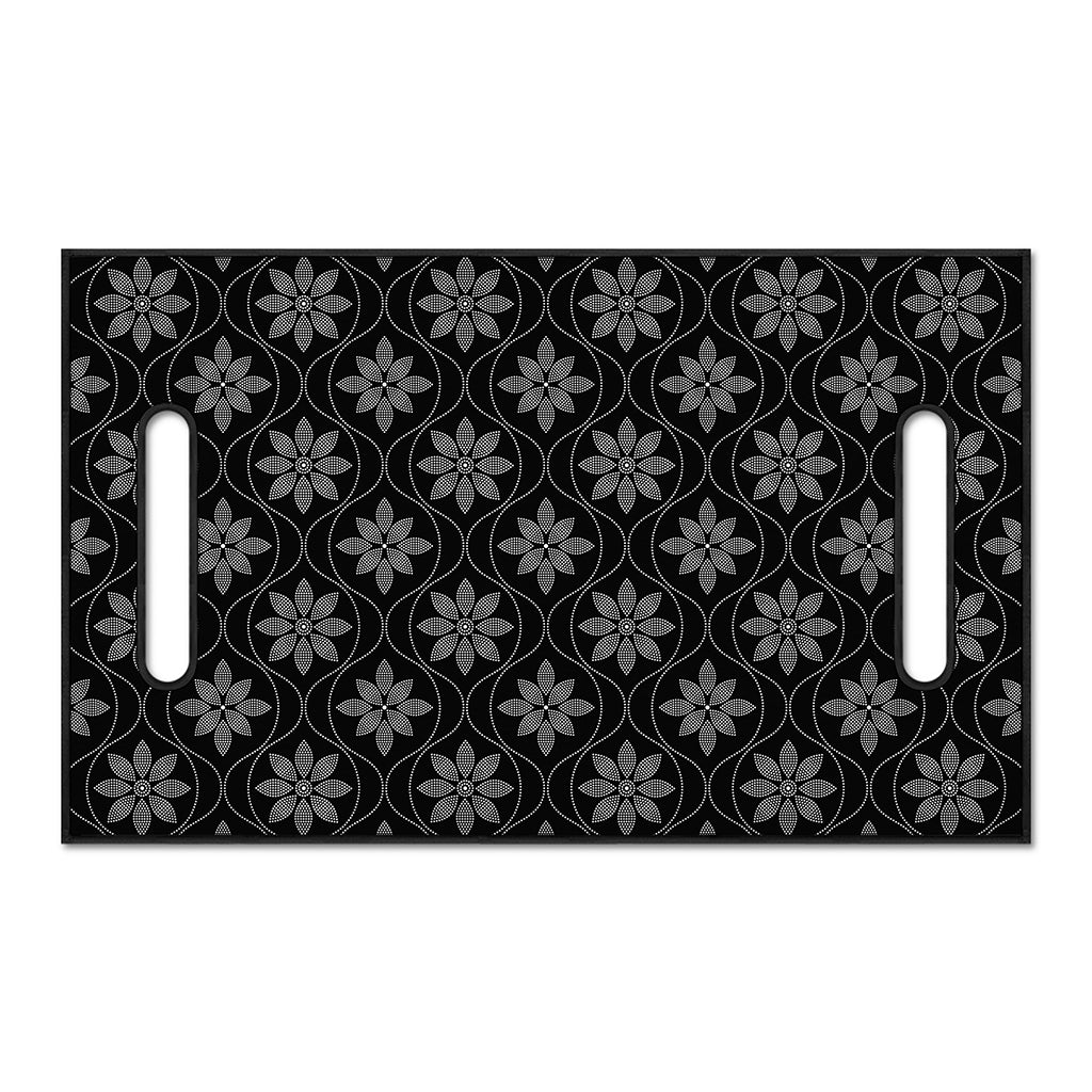 Geometric Dot Flower Pattern Print Golf Cart Seat Cover