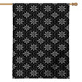 Geometric Dot Flower Pattern Print House Flag