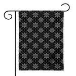 Geometric Dot Flower Pattern Print House Flag