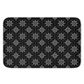 Geometric Dot Flower Pattern Print Indoor Door Mat