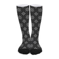 Geometric Dot Flower Pattern Print Long Socks