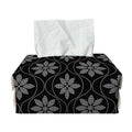Geometric Dot Flower Pattern Print Rectangle Tissue Box Cover