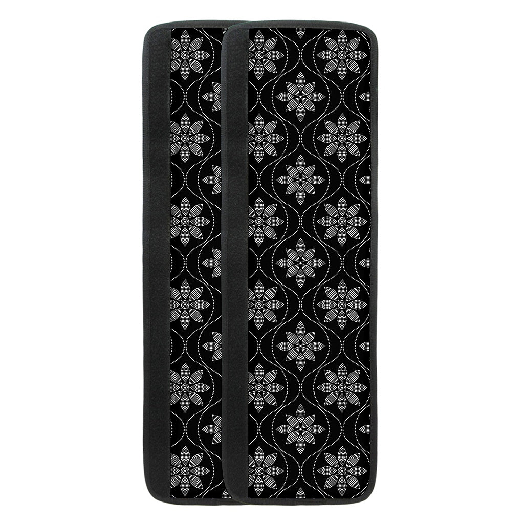 Geometric Dot Flower Pattern Print Refrigerator Handle Covers