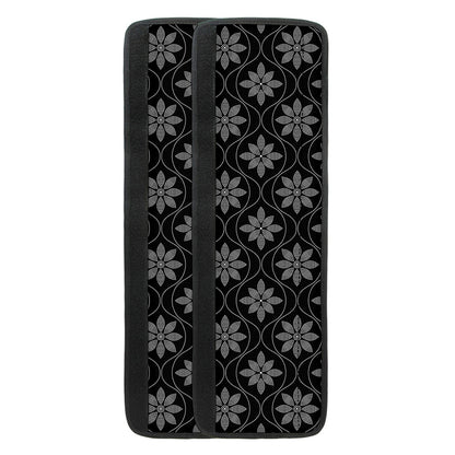 Geometric Dot Flower Pattern Print Refrigerator Handle Covers
