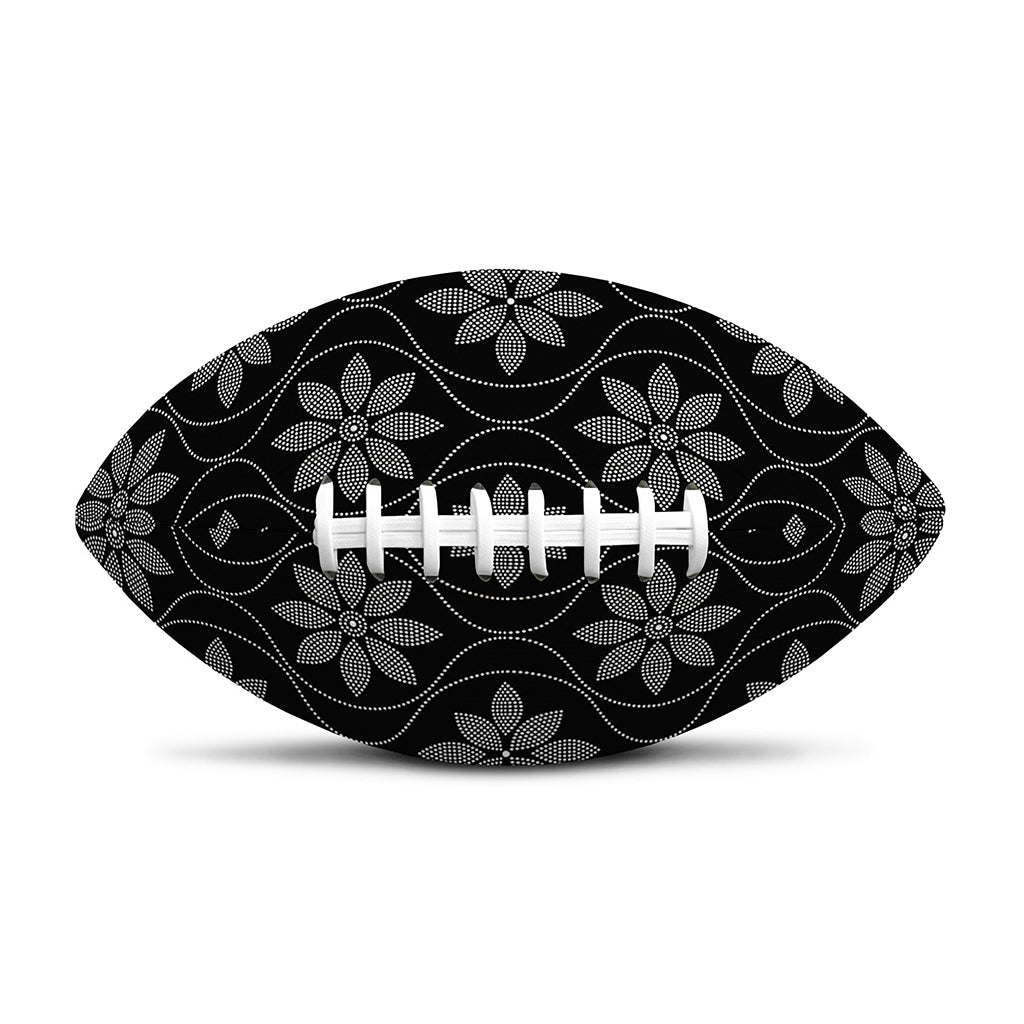 Geometric Dot Flower Pattern Print Rugby Ball