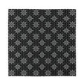 Geometric Dot Flower Pattern Print Silk Bandana