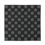 Geometric Dot Flower Pattern Print Silk Bandana