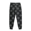 Geometric Dot Flower Pattern Print Sweatpants
