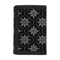 Geometric Dot Flower Pattern Print Trifold Wallet